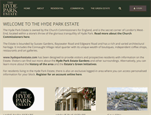 Tablet Screenshot of hydeparkestate.com